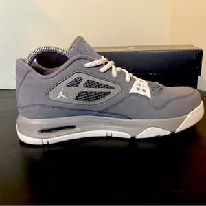 Air Jordan Flight 23 rst low, cool grey/white, mens size 7, womens 9